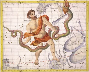 Konstellation von Ophiucus und Serpens, Tafel 22 aus 
